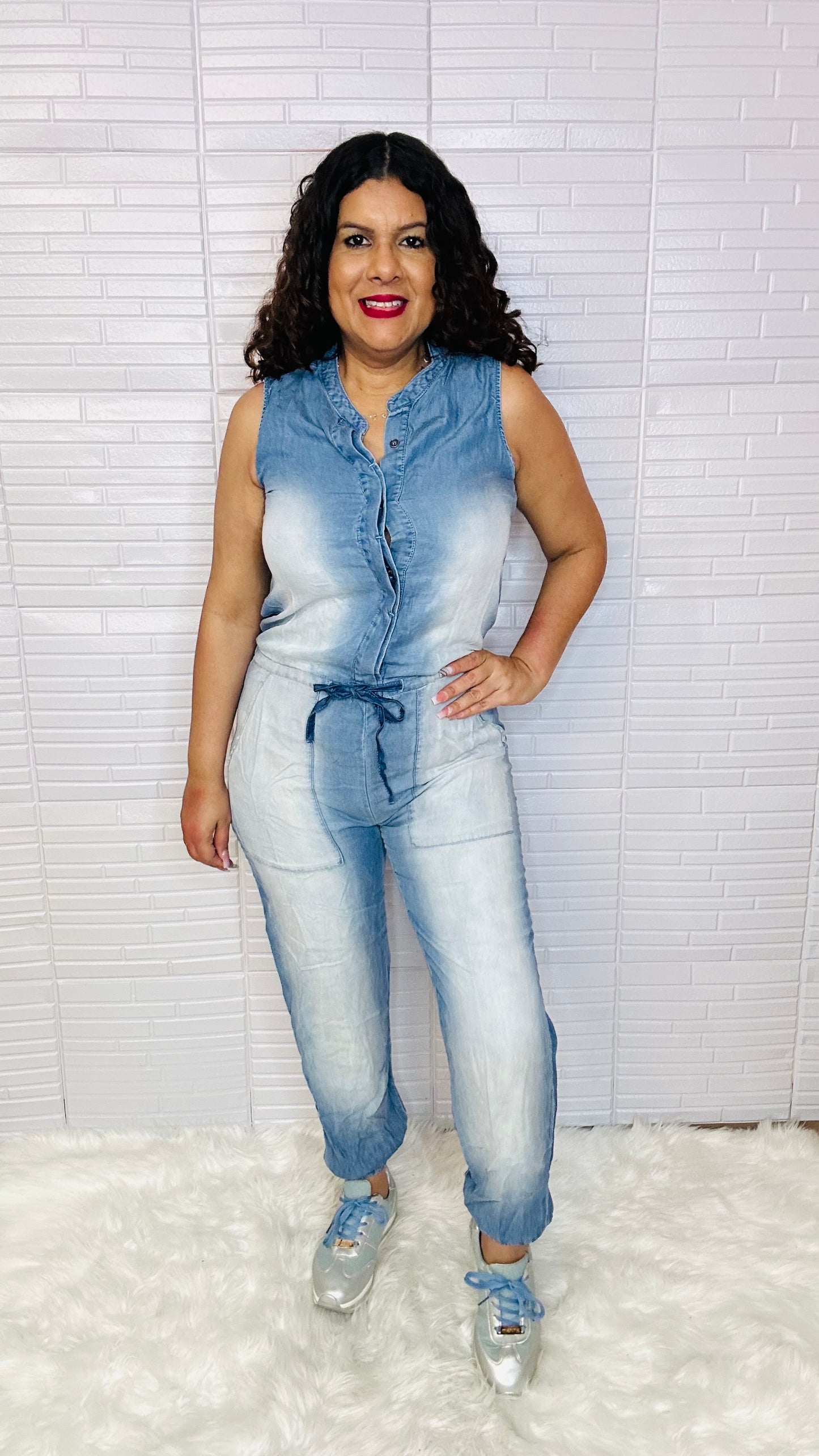 Denim Jumpsuit Jogger