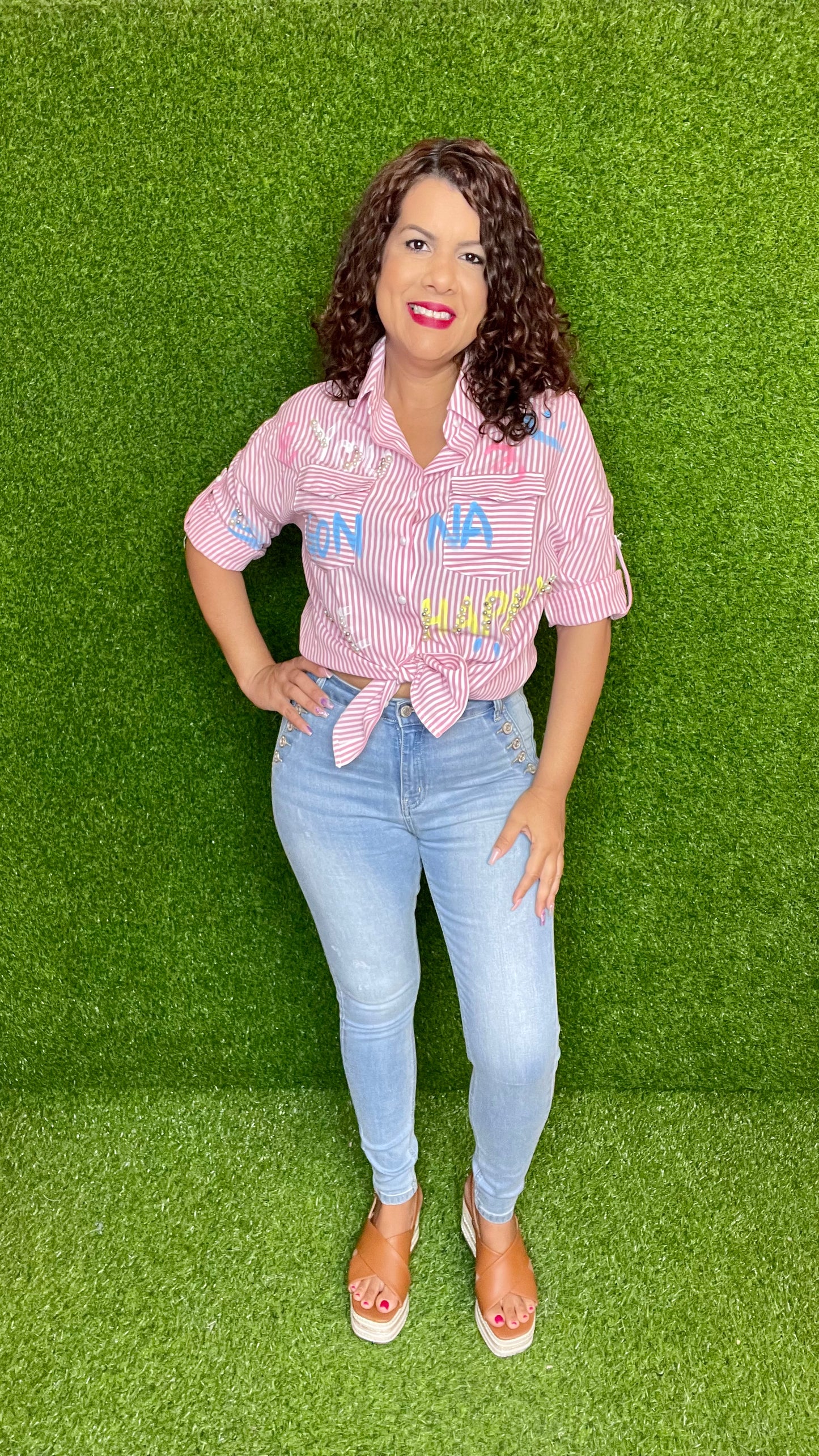 Stripe Graphic Top