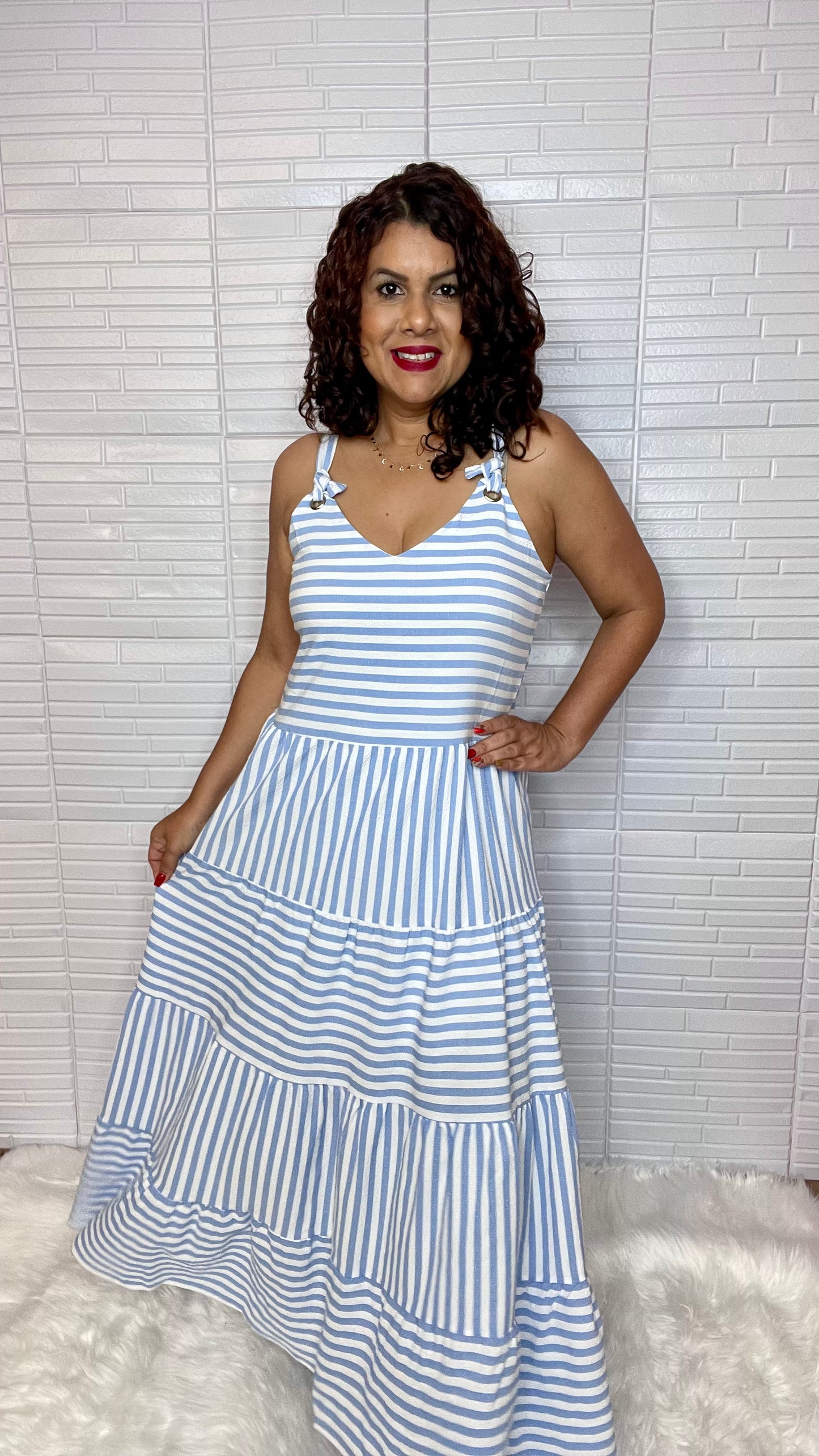 Stripe Maxi Dress