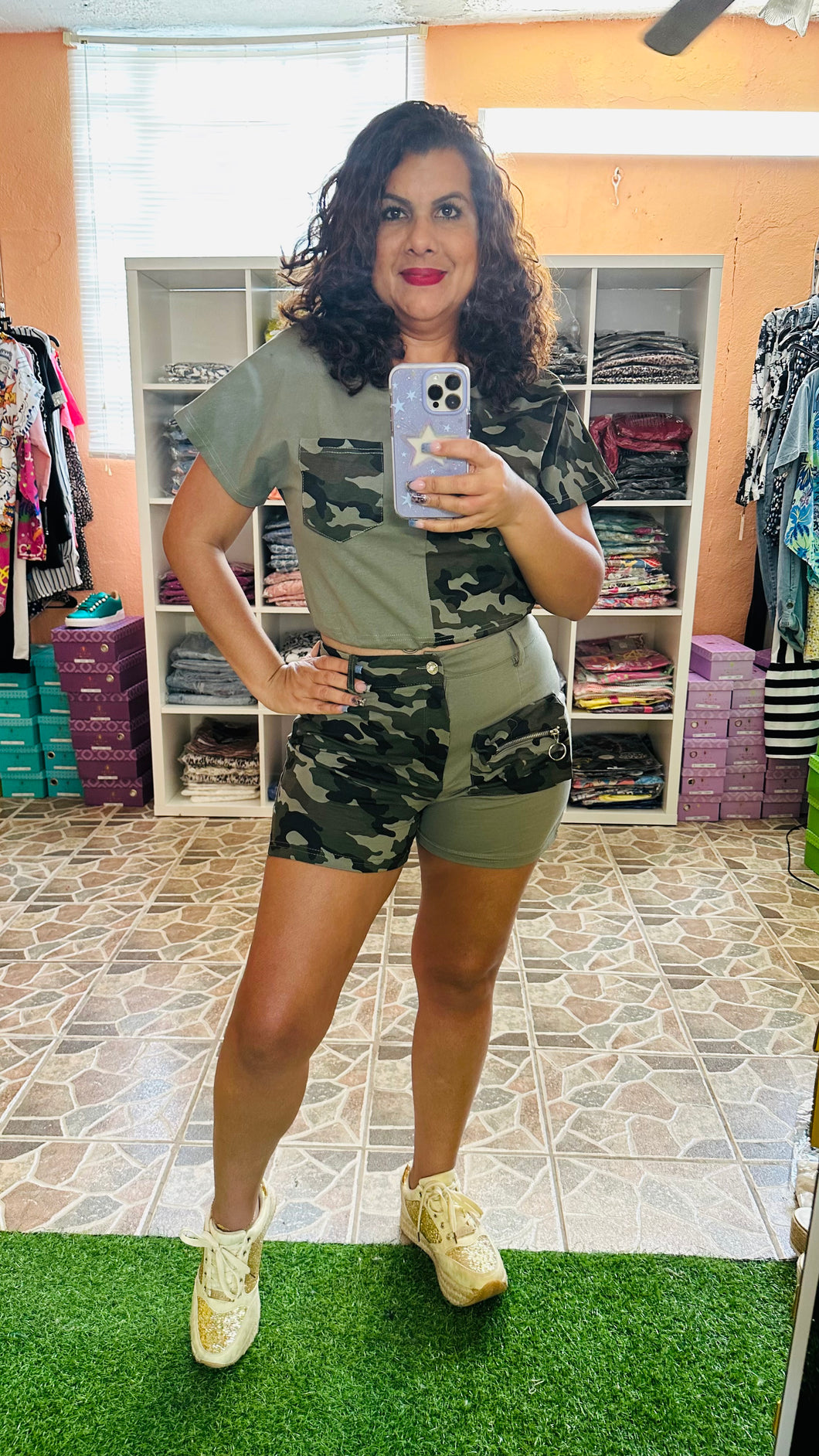 Set Short Camuflaje