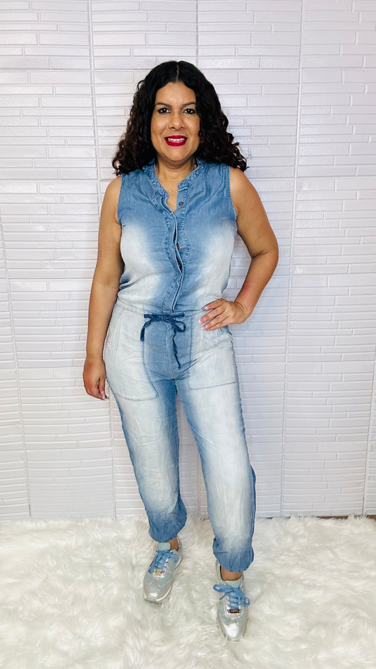 Denim Jumpsuit Jogger