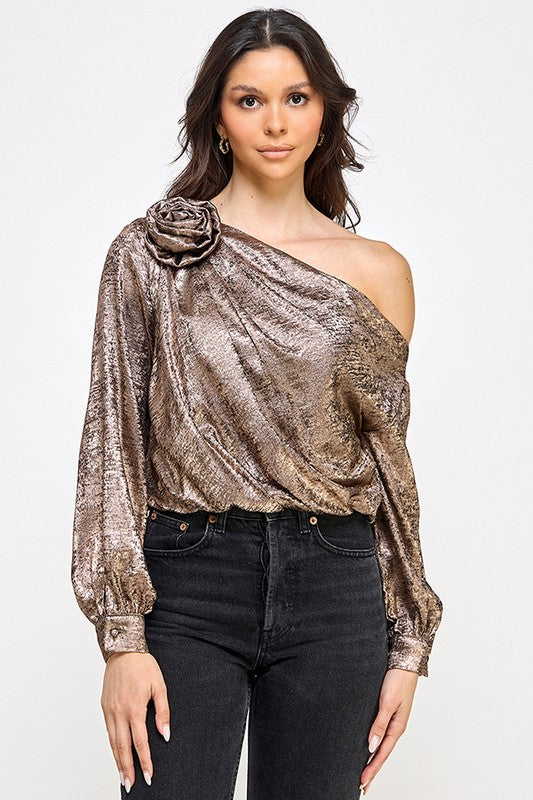 Metallic Bronze Top