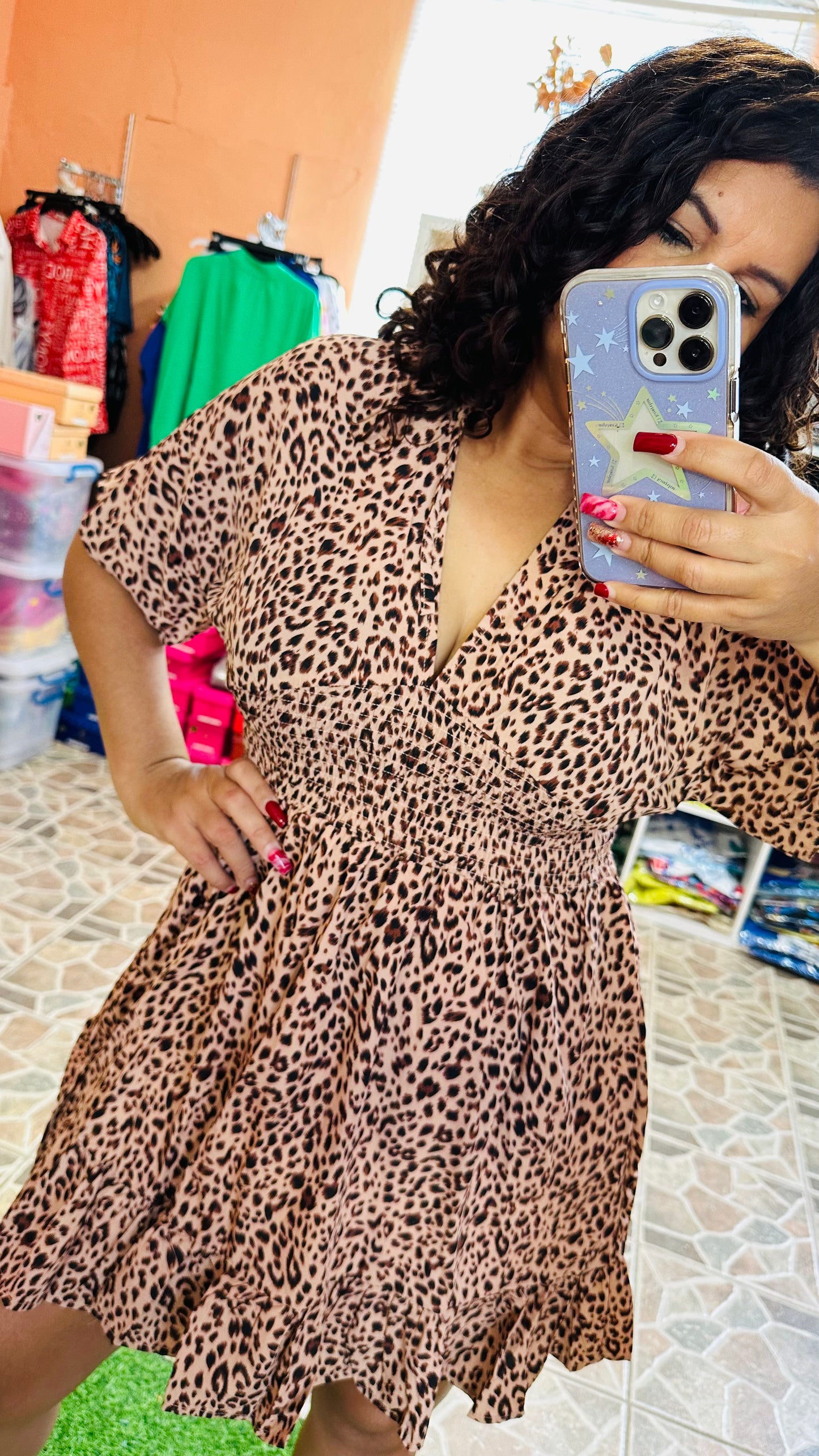 Mini Dress Animal Print