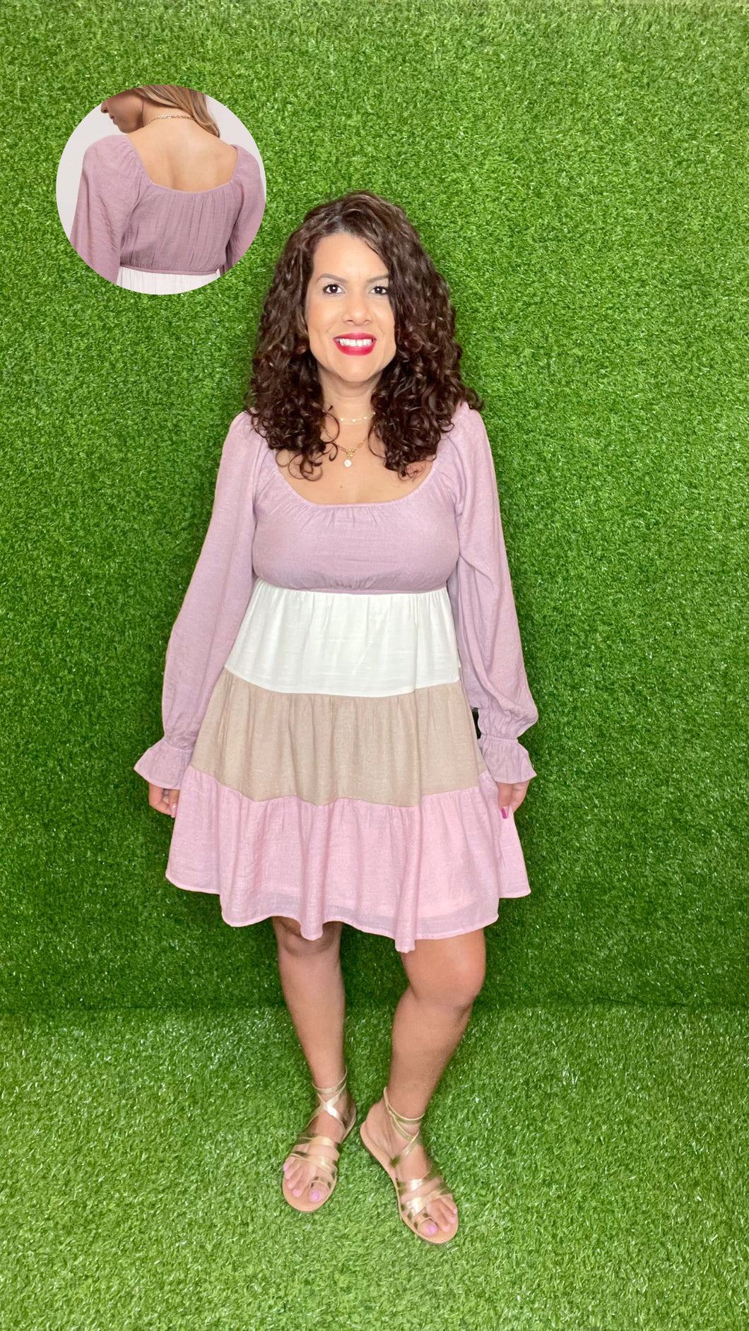 Tiered Colorblock Dress