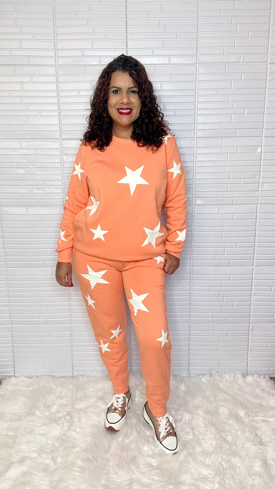 Star Pattern T Shirt and Pant Set