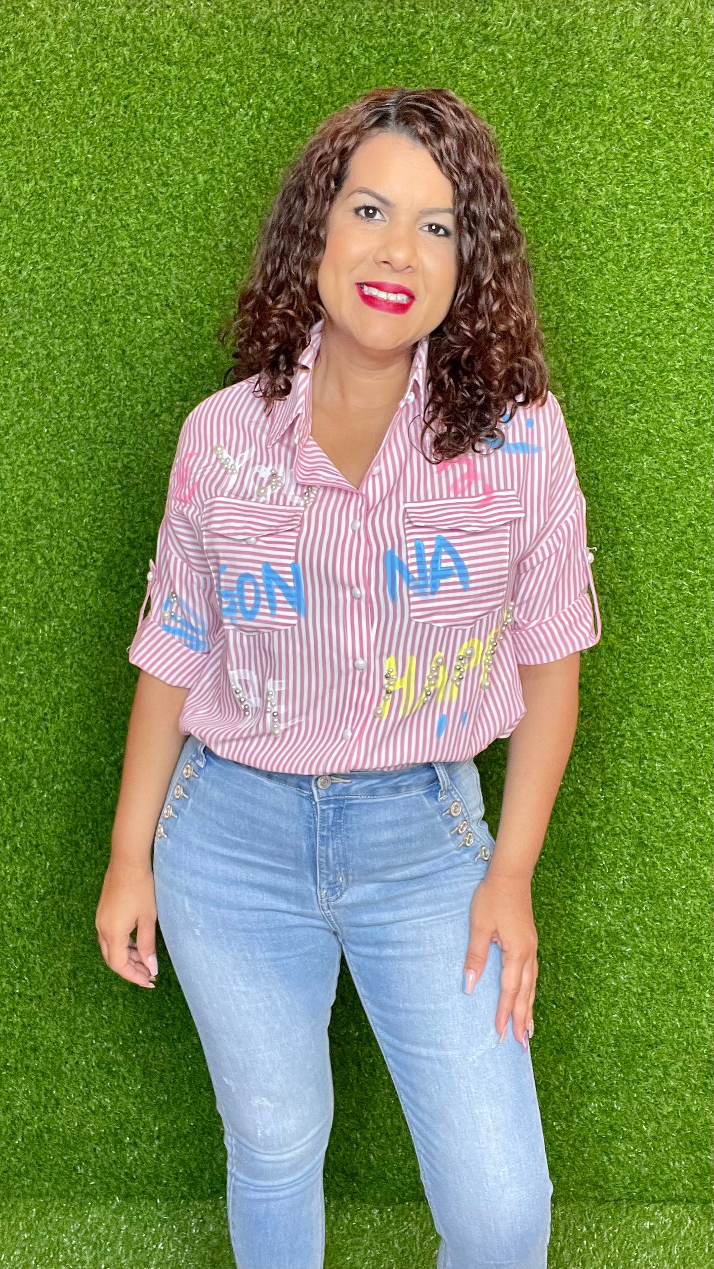 Stripe Graphic Top