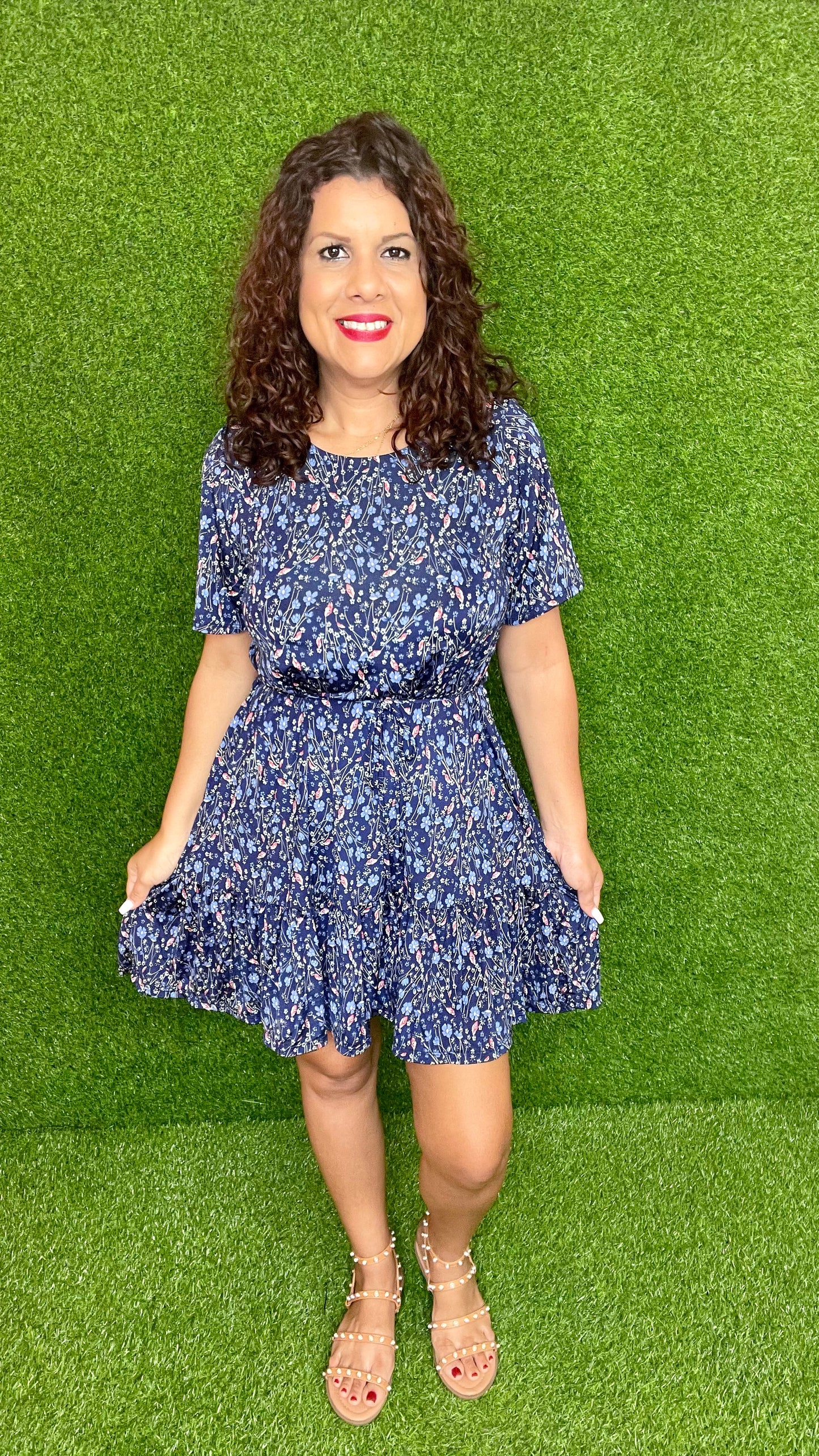 Floral print dress