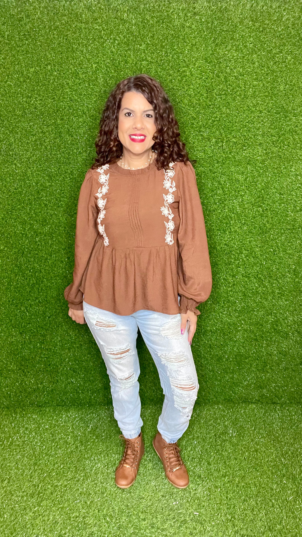 Floral Embroidered Top