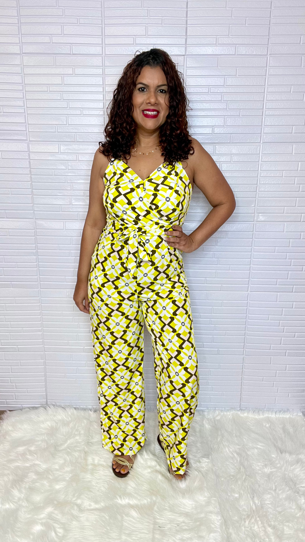 Jumpsuit With Tie Belt